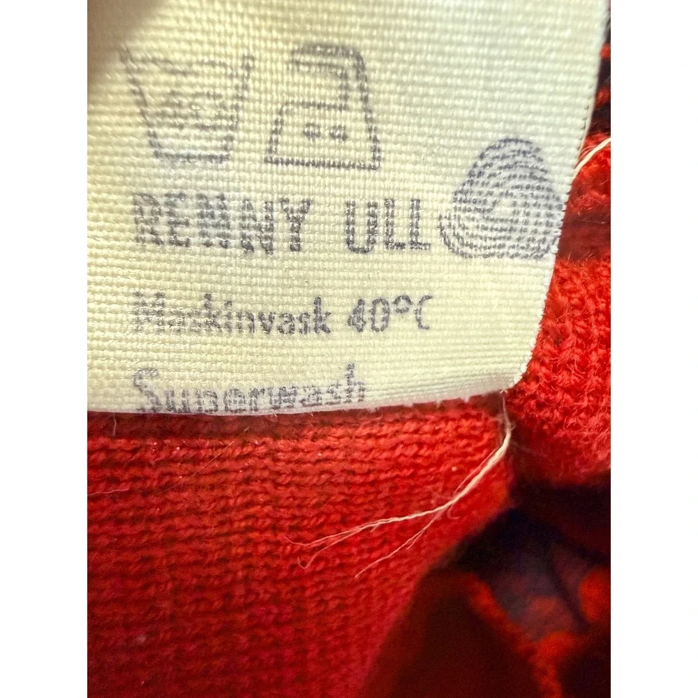 SKJAEVELAND Of Norway - Men's V-Neck Pullover Nordic Fair Isle Sweater - Size 52